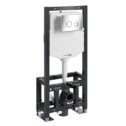 Инсталляция для унитаза WasserKRAFT Dill 61TLT.010.ME.CH01 с клавишей смыва хром Инсталляция для унитаза WasserKRAFT Dill 61TLT.010.ME.CH01 с клавишей смыва хром