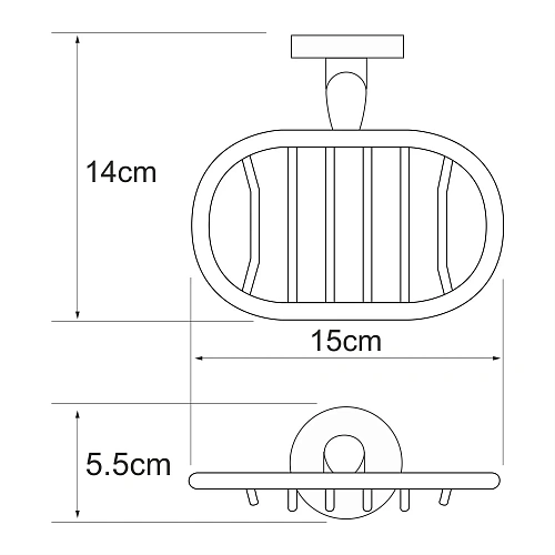 Мыльница WasserKRAFT Rhein K-6269 хром Мыльница WasserKRAFT Rhein K-6269 хром