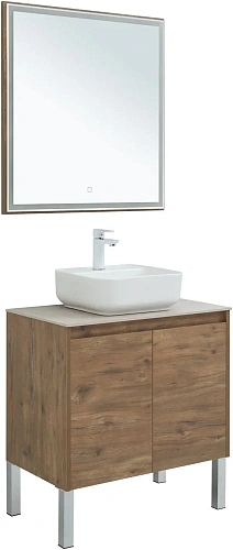 Комплект мебели Aquanet Nova Lite 75 дуб рустикальный (2 дверцы) 00302537 Комплект мебели Aquanet Nova Lite 75 дуб рустикальный (2 дверцы) 00302537
