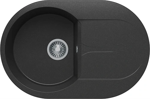 Кухонная мойка Polygran ATOL-760 №16 Черн 679016 Кухонная мойка Polygran ATOL-760 №16 Черн 679016