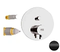 Смеситель для душа Remer Elegance NT09KBNO термостатический, черный матовый Смеситель для душа Remer Elegance NT09KBNO термостатический, черный матовый
