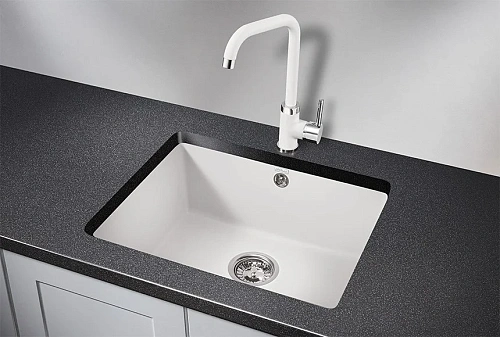 Кухонная мойка Granula 5551, АРКТИК (БЕЛЫЙ), кварц 550х460 Кухонная мойка Granula 5551, АРКТИК (БЕЛЫЙ), кварц 550х460