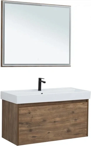 Комплект мебели Aquanet Nova Lite 100 дуб рустикальный (1 ящик) 00254221 Комплект мебели Aquanet Nova Lite 100 дуб рустикальный (1 ящик) 00254221