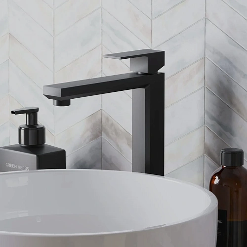 Смеситель для раковины Paini Grazia 21PZ205LL без донного клапана, черный матовый Смеситель для раковины Paini Grazia 21PZ205LL без донного клапана, черный матовый