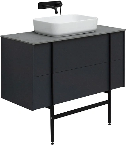 Тумба под раковину Allen Brau Reality 100 1.32007.AM антрацит матовый Тумба под раковину Allen Brau Reality 100 1.32007.AM антрацит матовый