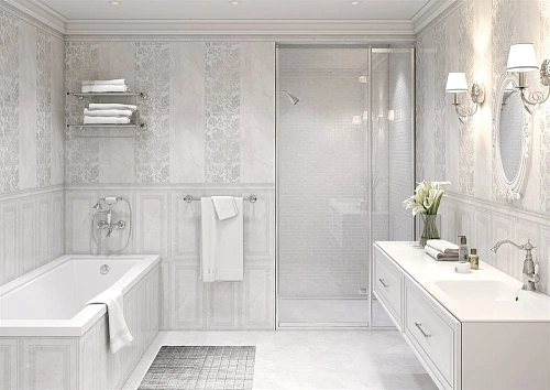 Бордюр Cersanit Dallas светло-серый 6x60 DA1L521 Бордюр Cersanit Dallas светло-серый 6x60 DA1L521