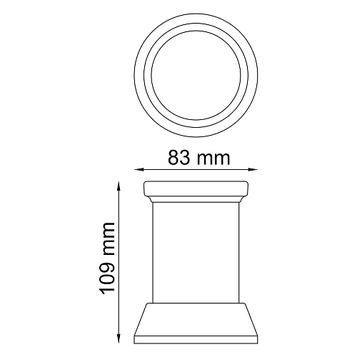 Стакан WasserKRAFT Donau K-2428 хром Стакан WasserKRAFT Donau K-2428 хром