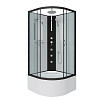 Картинка анонса товара «душевая кабина niagara classic ng-6709-14bktg (1000х1000х2100)высокий поддон (45см) стекло прозрачное черные профиля 67091414bktg»