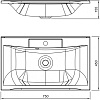 Раковина ART&MAX AM-LAV-750-MR-FP из искусственного мрамора Раковина ART&MAX AM-LAV-750-MR-FP из искусственного мрамора