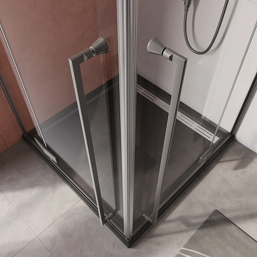 Душевой уголок CEZARES LINER-A-2-90-C-GM 90x90 см Душевой уголок CEZARES LINER-A-2-90-C-GM 90x90 см