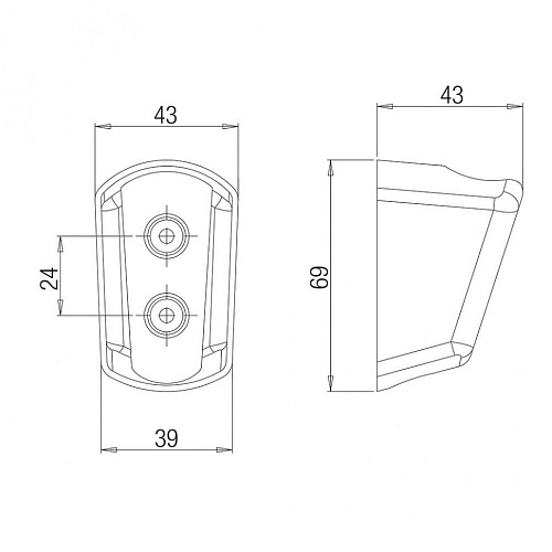 Держатель ручного душа Paini 53CR186 Держатель ручного душа Paini 53CR186