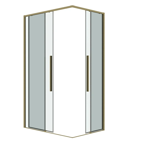 Душевой уголок GROSSMAN Galaxy 1/2.K33.01.11.32.00-1/2.K33.01.90.32.00 (110х90х195) раздвижная,золото сатин,стекло прозрачное Душевой уголок GROSSMAN Galaxy 1/2.K33.01.11.32.00-1/2.K33.01.90.32.00 (110х90х195) раздвижная,золото сатин,стекло прозрачное