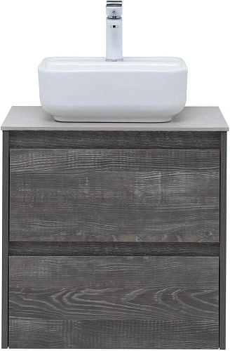 Тумба под раковину Aquanet Nova Lite 60 дуб серый (2 ящика) 00287889 Тумба под раковину Aquanet Nova Lite 60 дуб серый (2 ящика) 00287889