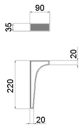Ножки для мебели Aquaton Фабиа 1A070003FB000 Ножки для мебели Aquaton Фабиа 1A070003FB000