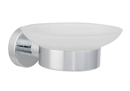 Мыльница Aquatek ВЕГА AQ4003CR хром, стекло матовое белое Мыльница Aquatek ВЕГА AQ4003CR хром, стекло матовое белое