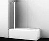 Картинка анонса товара «шторка на ванну wasserkraft berkel 48p02-110lm matt glass fixed хром»