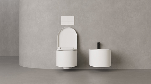 Унитаз подвесной Salini GEMELLI 240121KSM S-Stone с крышкой микролифт Унитаз подвесной Salini GEMELLI 240121KSM S-Stone с крышкой микролифт