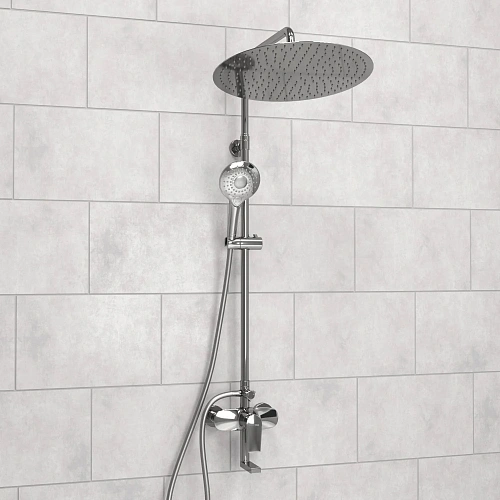 Душевая система WasserKRAFT A166.117.101.087.CH хром Душевая система WasserKRAFT A166.117.101.087.CH хром