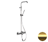 Картинка анонса товара «душевая система remer elegance eq34a7mmssofbg термостатическая, золото брашированное»