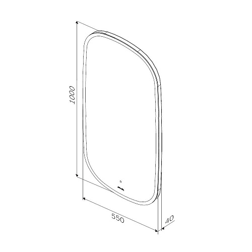Зеркало AM.PM Func M8FMOX0551WGH с LED-подсветкой, сенсором, 55x100 см Зеркало AM.PM Func M8FMOX0551WGH с LED-подсветкой, сенсором, 55x100 см