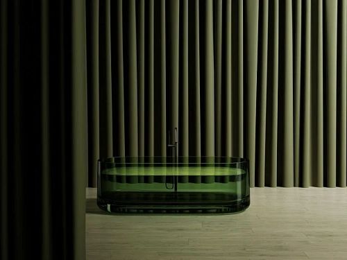 Ванна отдельностоящая ABBER AT9708Emerald 170x75 универсальная, зеленый полиэфирная смола Ванна отдельностоящая ABBER AT9708Emerald 170x75 универсальная, зеленый полиэфирная смола