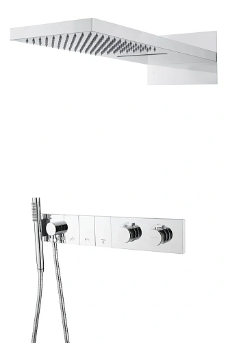 Душевая система Boheme ZODIAC с термостатом CHROME встраиваемая 133-CR Душевая система Boheme ZODIAC с термостатом CHROME встраиваемая 133-CR