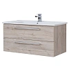 Тумба под раковину DREJA GIO, 100 см, подвесная, 2 ящика, дуб кантри 77.0106D