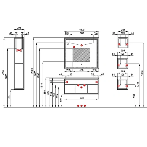 Тумба под раковину Aquaton Уэльс 100 графит 1A267601WA6A0 new Тумба под раковину Aquaton Уэльс 100 графит 1A267601WA6A0 new
