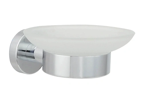 Мыльница Aquatek ВЕГА AQ4003CR хром, стекло матовое белое Мыльница Aquatek ВЕГА AQ4003CR хром, стекло матовое белое