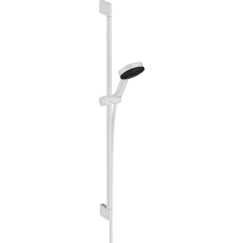 Душевой гарнитур Hansgrohe 105 3jet Relaxation cо штангой 90 см, 24170700, матовый белый Душевой гарнитур Hansgrohe 105 3jet Relaxation cо штангой 90 см, 24170700, матовый белый