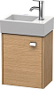 Картинка анонса товара «тумба под раковину duravit brioso br4049l1052 подвесная 36 см европейский дуб»