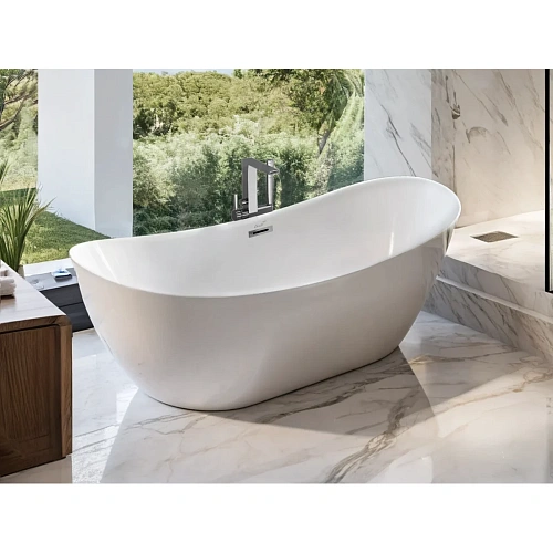 Ванна отдельностоящая Ceruttispa NEMI170II CT10506 1700x740x730 акриловая Ванна отдельностоящая Ceruttispa NEMI170II CT10506 1700x740x730 акриловая