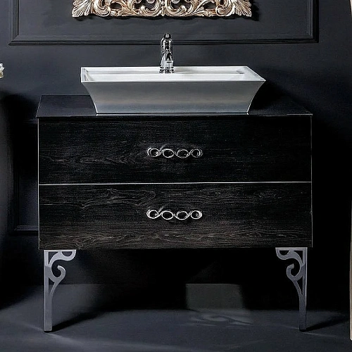 Тумба под раковину Armadi Art NeoArt 831-080-BW 80смx48 BLACK WOOD Тумба под раковину Armadi Art NeoArt 831-080-BW 80смx48 BLACK WOOD