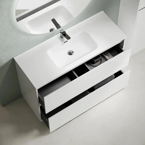 Тумба под раковину Sancos Libra Floor LB120F-1W напольная, 1190х450х840 белый глянец Тумба под раковину Sancos Libra Floor LB120F-1W напольная, 1190х450х840 белый глянец