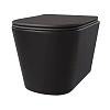 Унитаз подвесной Taliente Correto черный матовый, с крышкой микролифт CR25200 Nero