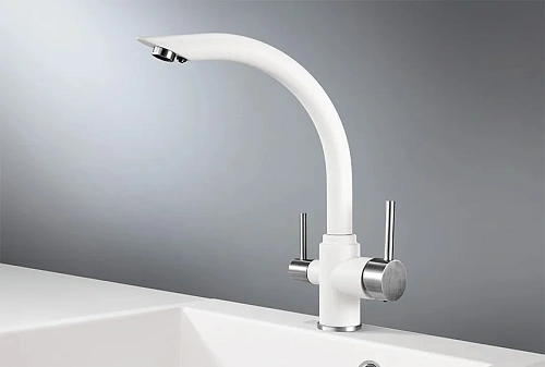 Смеситель для кухни Granula 2304, АРКТИК (БЕЛЫЙ) Смеситель для кухни Granula 2304, АРКТИК (БЕЛЫЙ)