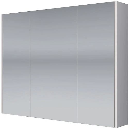 Зеркальный шкаф DREJA PRIME, 90 см, 3 дверцы, 6 стеклянных полок, белый 99.9306 Зеркальный шкаф DREJA PRIME, 90 см, 3 дверцы, 6 стеклянных полок, белый 99.9306