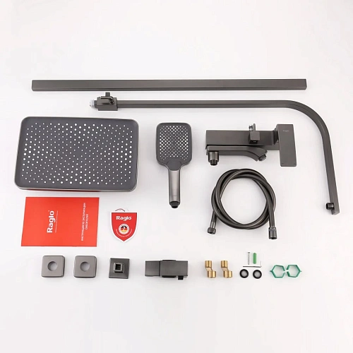 Душевая система Raglo R01.24.09, графит Душевая система Raglo R01.24.09, графит