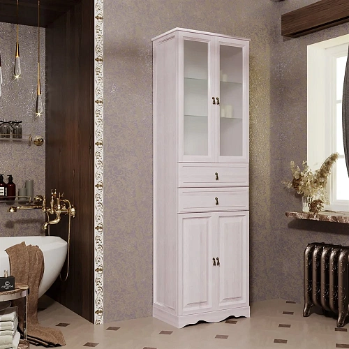 Шкаф-пенал Opadiris Риспекто 60 беленый бук Z0000009595 Шкаф-пенал Opadiris Риспекто 60 беленый бук Z0000009595