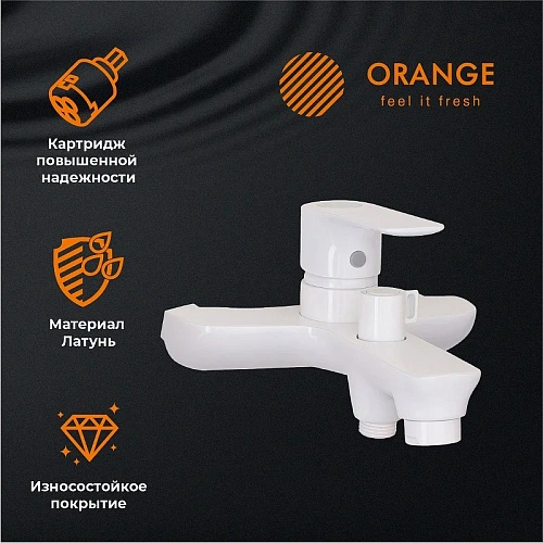 Душевая система Orange Aristo M19-932w с изливом, белый Душевая система Orange Aristo M19-932w с изливом, белый