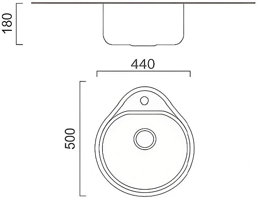 Кухонная мойка Haiba HBD4450, сталь микродекор Кухонная мойка Haiba HBD4450, сталь микродекор