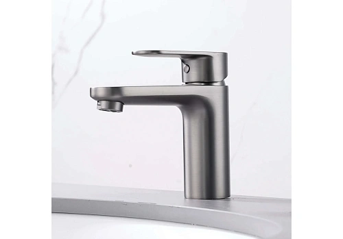 Смеситель для раковины Aquatek НИКА AQ1810BGM оружейная сталь Смеситель для раковины Aquatek НИКА AQ1810BGM оружейная сталь