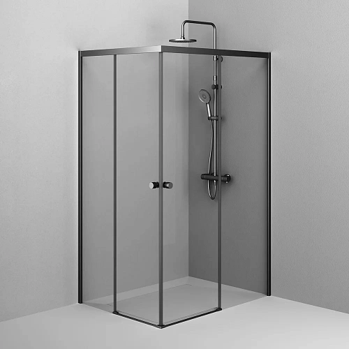 Душевой уголок AM.PM X-Joy W94G-403-120290-BT1K раздвижные двери 120x90 профиль черный матовый, стекло прозрачное Душевой уголок AM.PM X-Joy W94G-403-120290-BT1K раздвижные двери 120x90 профиль черный матовый, стекло прозрачное