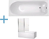 Картинка анонса товара «акриловая ванна aquanet west 170x70 (+ шторка aquanet alfa 4 nf6222-pivot) 00239757 + 00196049»
