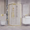 Душевой уголок GROSSMAN Cosmo 300.K33.02.9090.32.00 (90x90x195) квадрат,раздвижн,золото сатин,стекло прозрачн Душевой уголок GROSSMAN Cosmo 300.K33.02.9090.32.00 (90x90x195) квадрат,раздвижн,золото сатин,стекло прозрачн