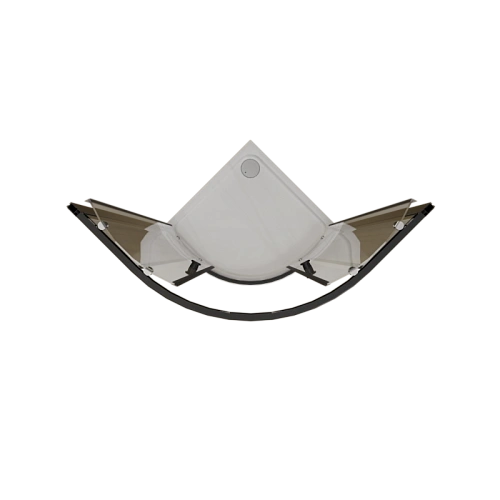 Душевой поддон Radomir Берген RD 80х80 1-11-6-0-0-349 радиальный с каркасом и сифоном черный Душевой поддон Radomir Берген RD 80х80 1-11-6-0-0-349 радиальный с каркасом и сифоном черный