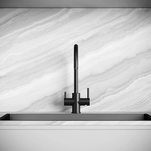 Смеситель для кухни SANCOS Taper SC4012MB с возможностью подключения фильтра, черный матовый Смеситель для кухни SANCOS Taper SC4012MB с возможностью подключения фильтра, черный матовый