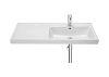 Раковина Roca The Gap Plus высокий бортик, 1 отверстие 100х46 правая 3270ME000 Раковина Roca The Gap Plus высокий бортик, 1 отверстие 100х46 правая 3270ME000