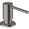 Картинка анонса товара «дозатор жидкого мыла hansgrohe a41 40438340, шлифованный черный хром»