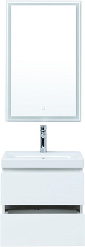 Тумба под раковину Aquanet Беркли 50 белый/дуб рошелье 00254288 Тумба под раковину Aquanet Беркли 50 белый/дуб рошелье 00254288